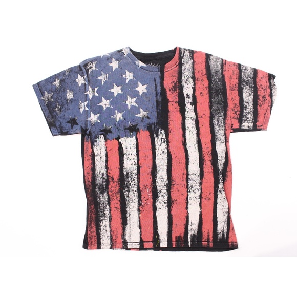 Dom Other - 🎁Dom Distressed Usa Flag Graphic Tee Shirt